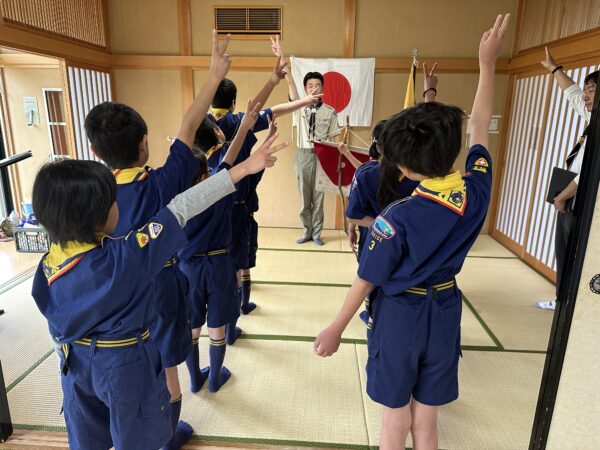 カブ隊～基本訓練・組旗作成